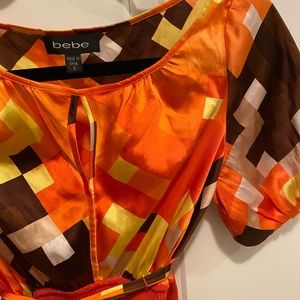 Bebe Silk Top Sz small